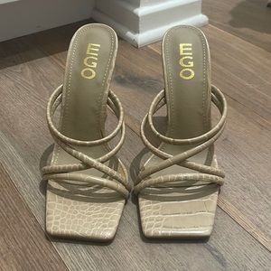 Snakeskin Ego heels from london.